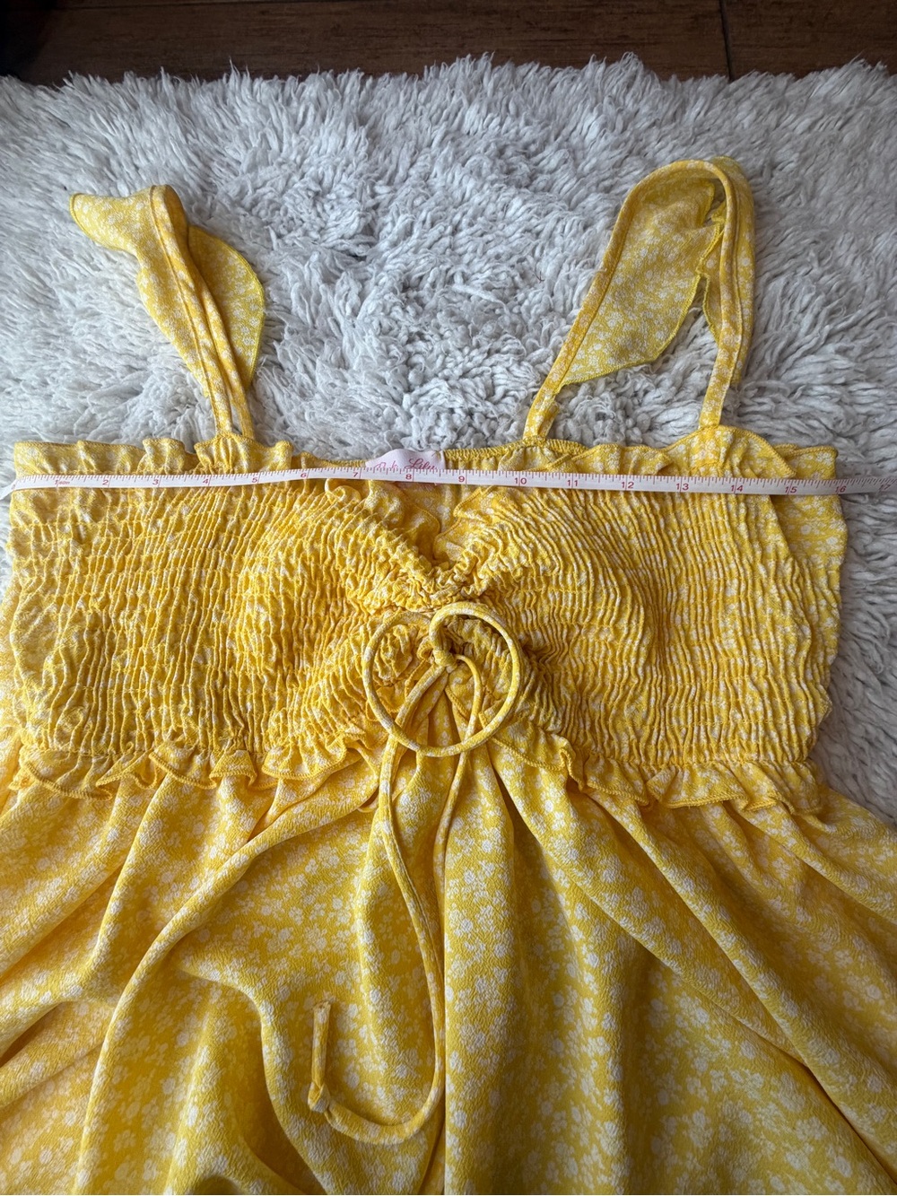 Pink Lily Yellow Floral Tank Top - Picture 10 of 11